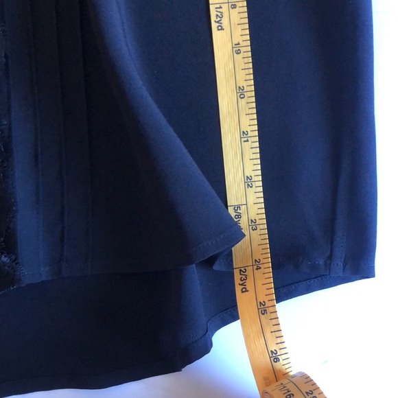 Sezane Silk Lace Black Long Sleeve Blouse Size 40 - Picture 12 of 13